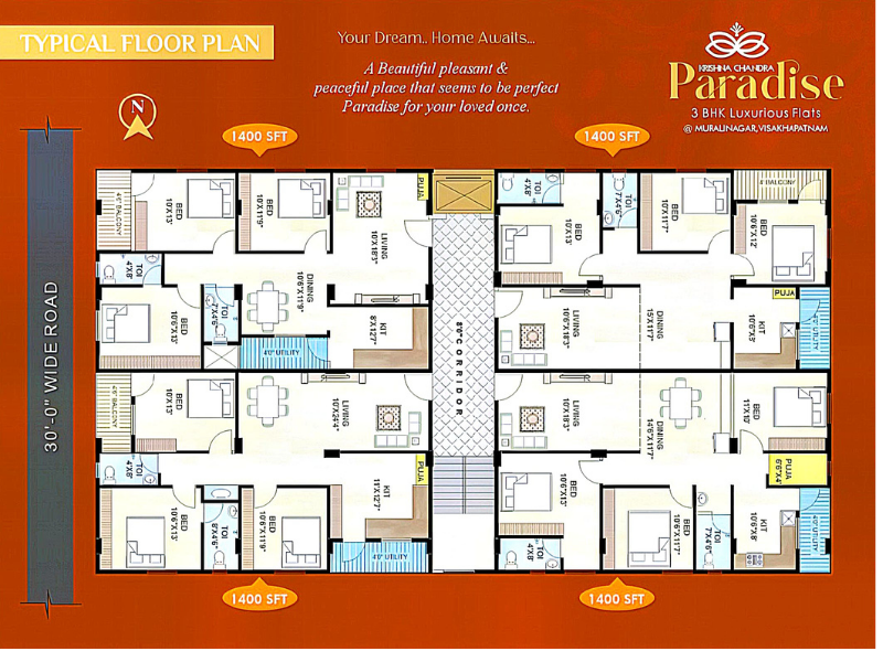 Krishna chandra paradise floorplan