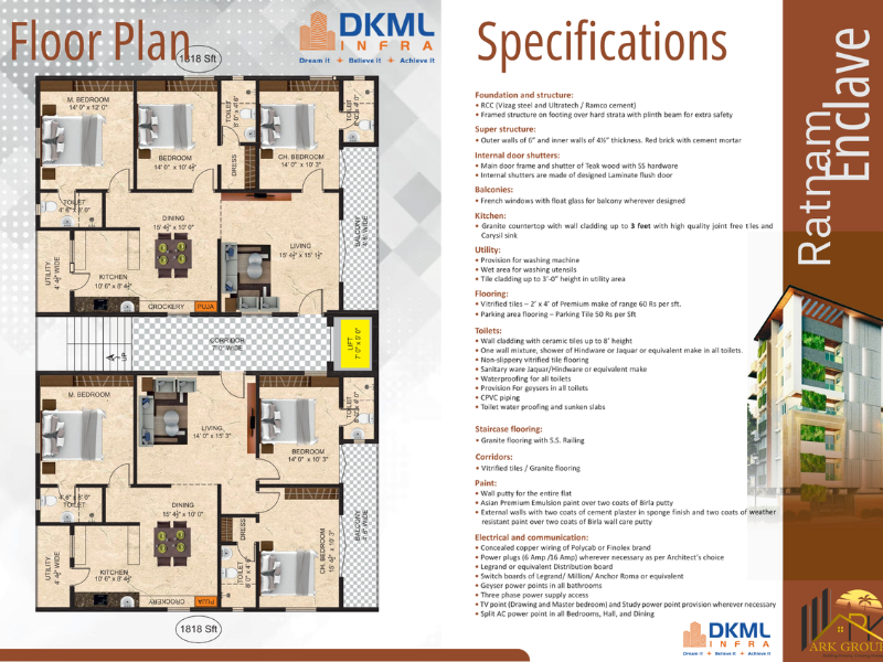 Ratnam enclave floorplan