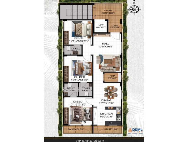 Sahasra floorplan