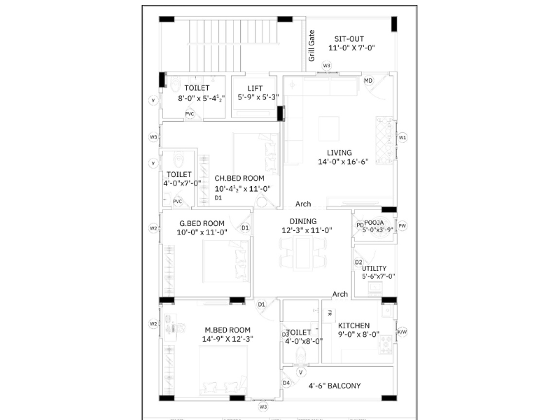 Sri sai nivas floorplan